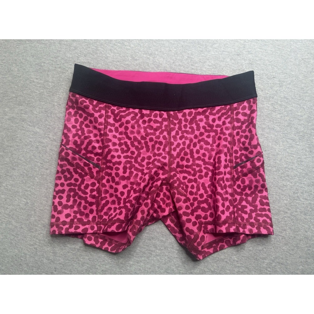 Lululemon Womens Shorts What The Sport Short Ace Spot Magenta Athletic Size 6